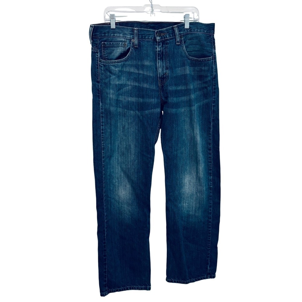 Levis 569 Loose Straight Blue Jeans Mens L 34x31 More Room in Seat and Thighs